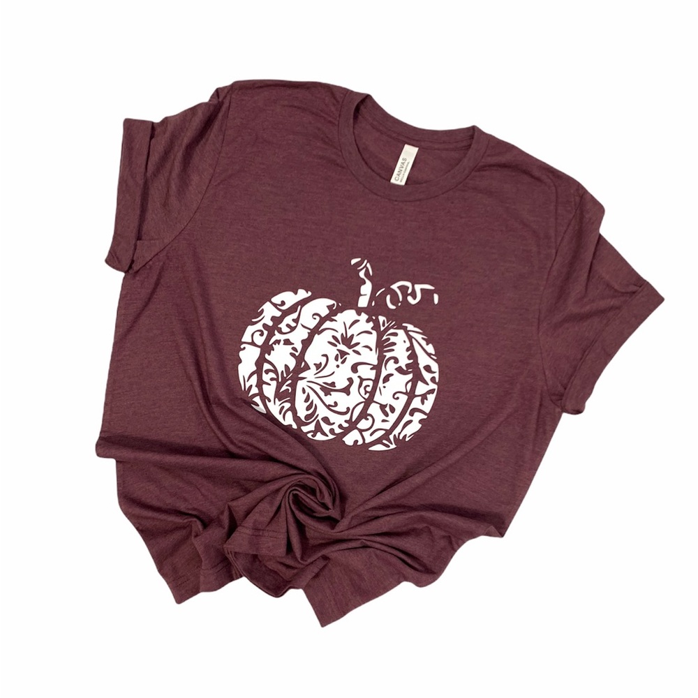 Custom Colors Fall Pumpkin T-shirt - XS/XXL